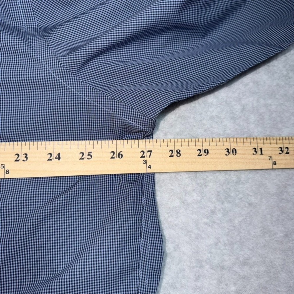 UNTUCKit Dress Shirt Mens 3XL Blue Plaid Long Sleeve Marcasin 35672 - Picture 10 of 12